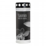 Nagrobna sveča Premium črno-bela Spomini nikoli ne zbledijo ...